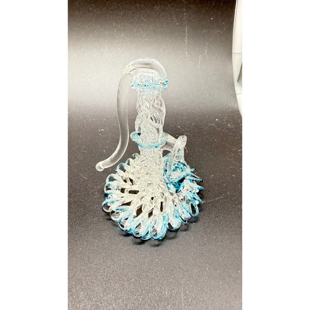 Vintage Hand Blown Spun Art Glass Water Well Sculpture